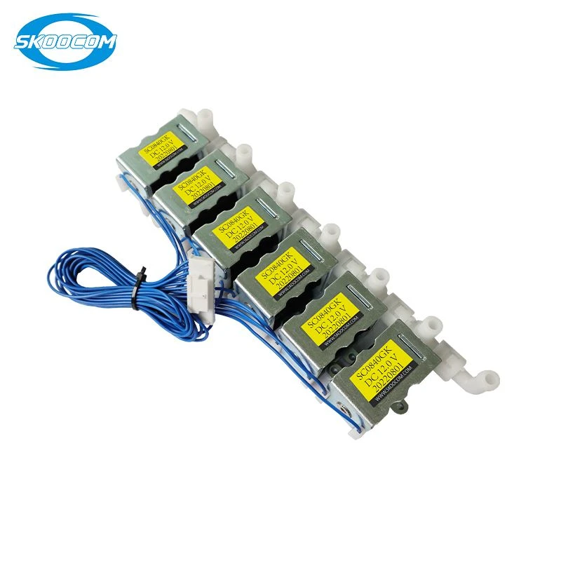 Skoocom SC0804GK -6 3 Way X 6 Type DC 24V magnetventil